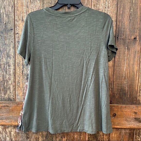 RXB Sz S NWT Khaki Camo Mesh Relaxed Casual T-Shirt - Picture 5 of 7